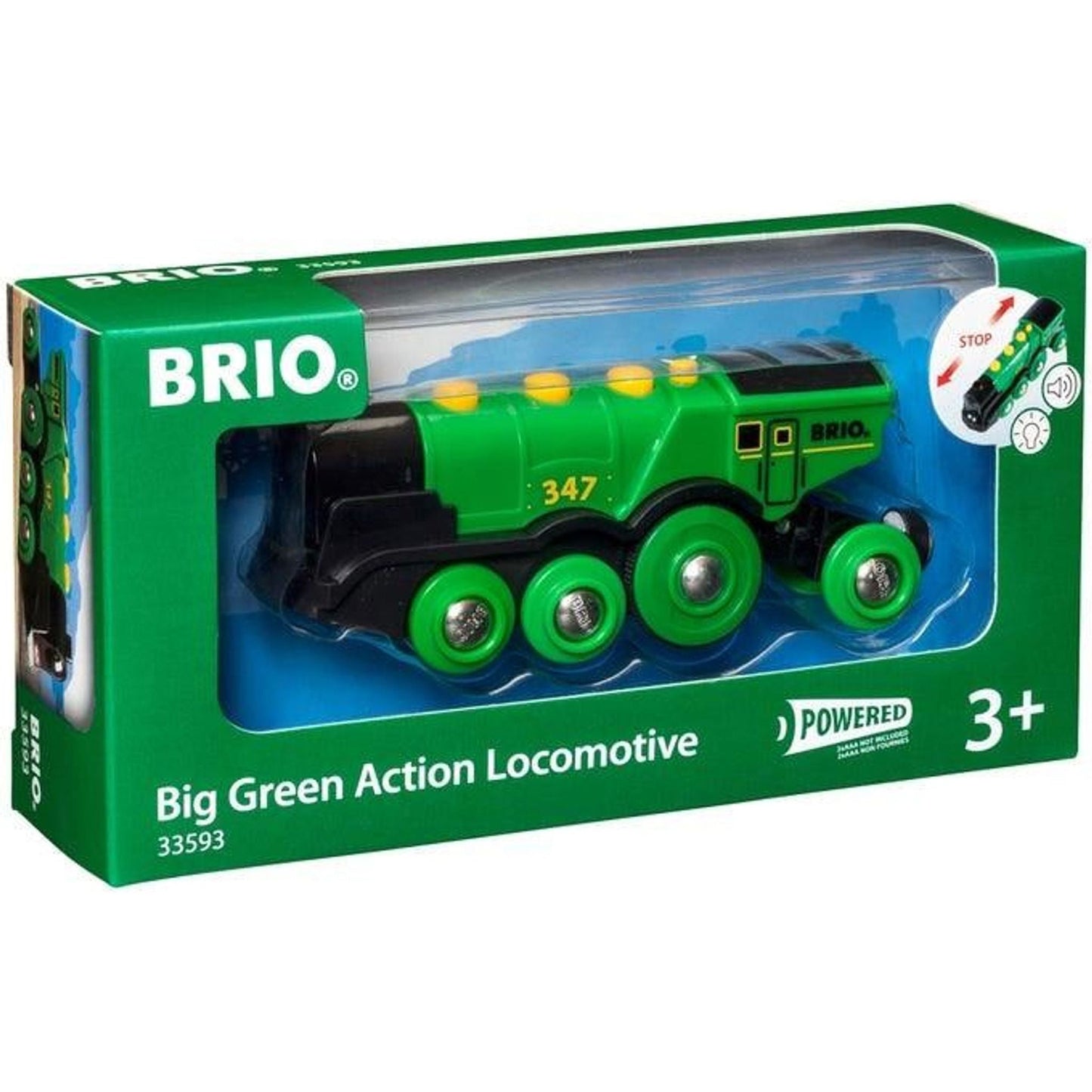 BRIO BO - Big Green Action Locomotive - Toybox Tales