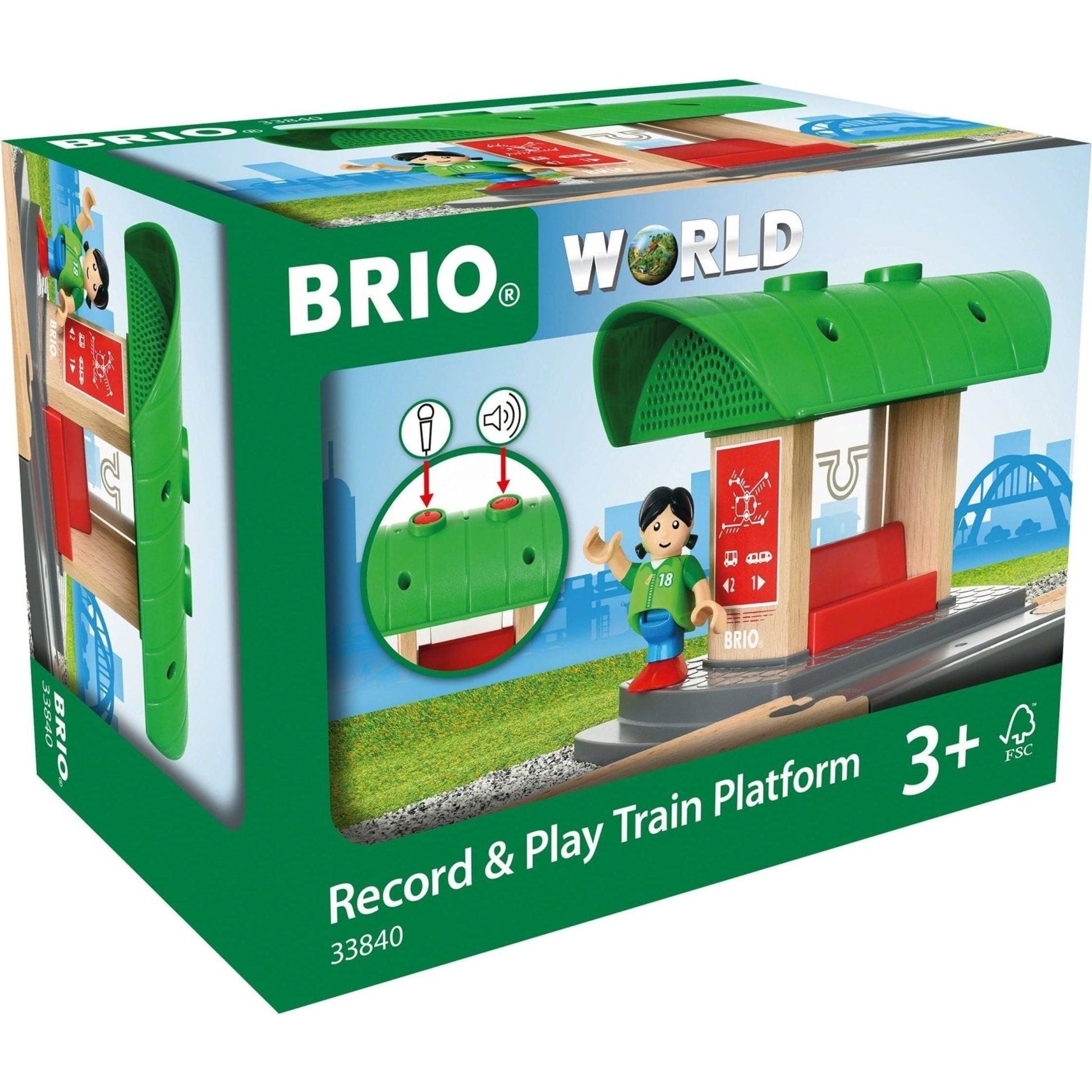 Brio Destination - Record & Play Train Platform - Toybox Tales