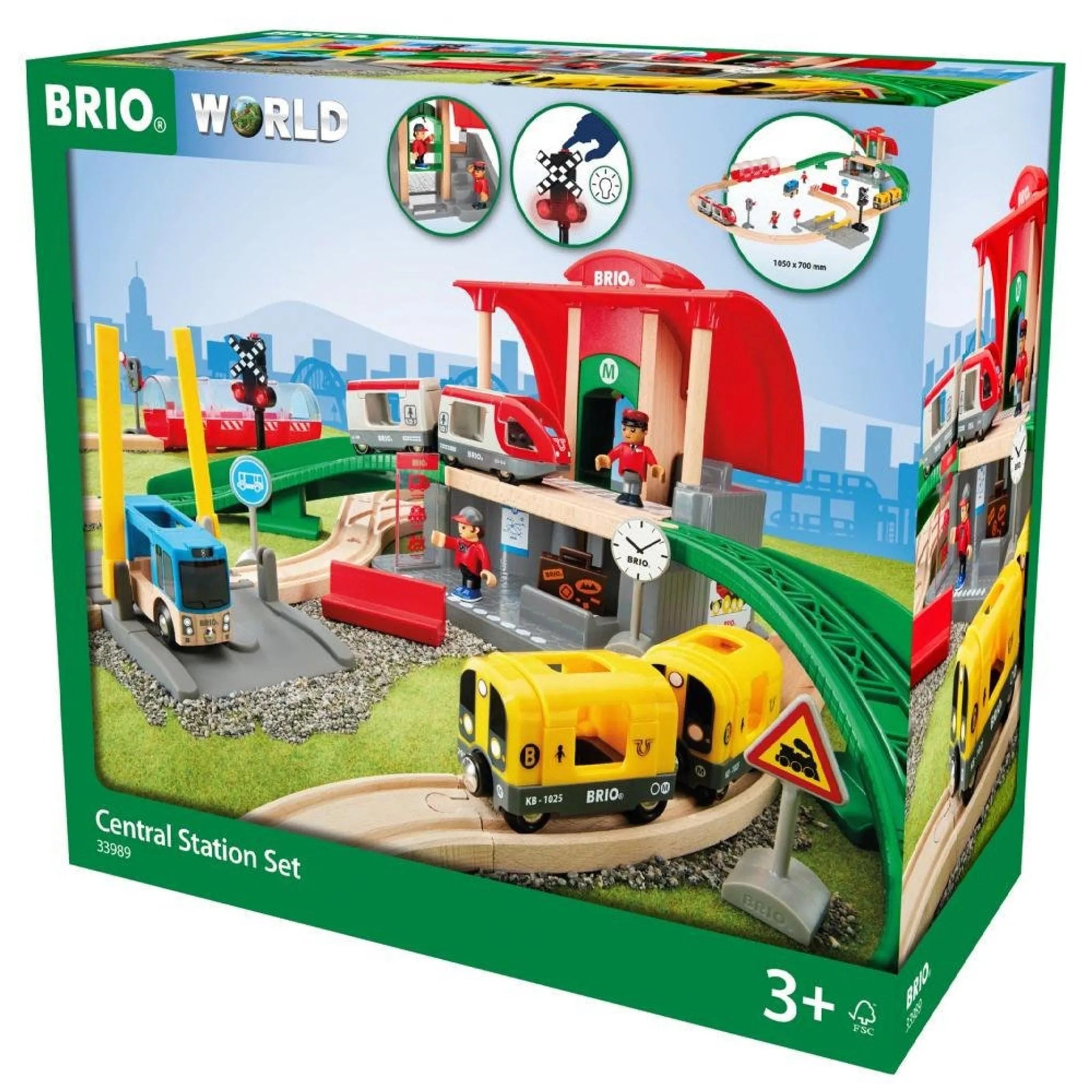 BRIO Set - Central Station Set 37 pieces - Toybox Tales