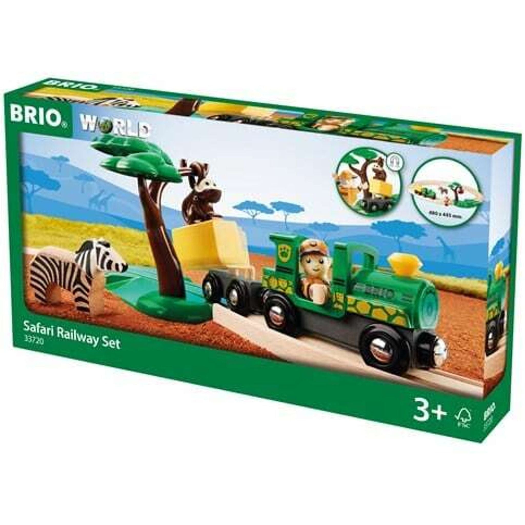 BRIO Set - Safari Railway Set 17 pieces - Toybox Tales