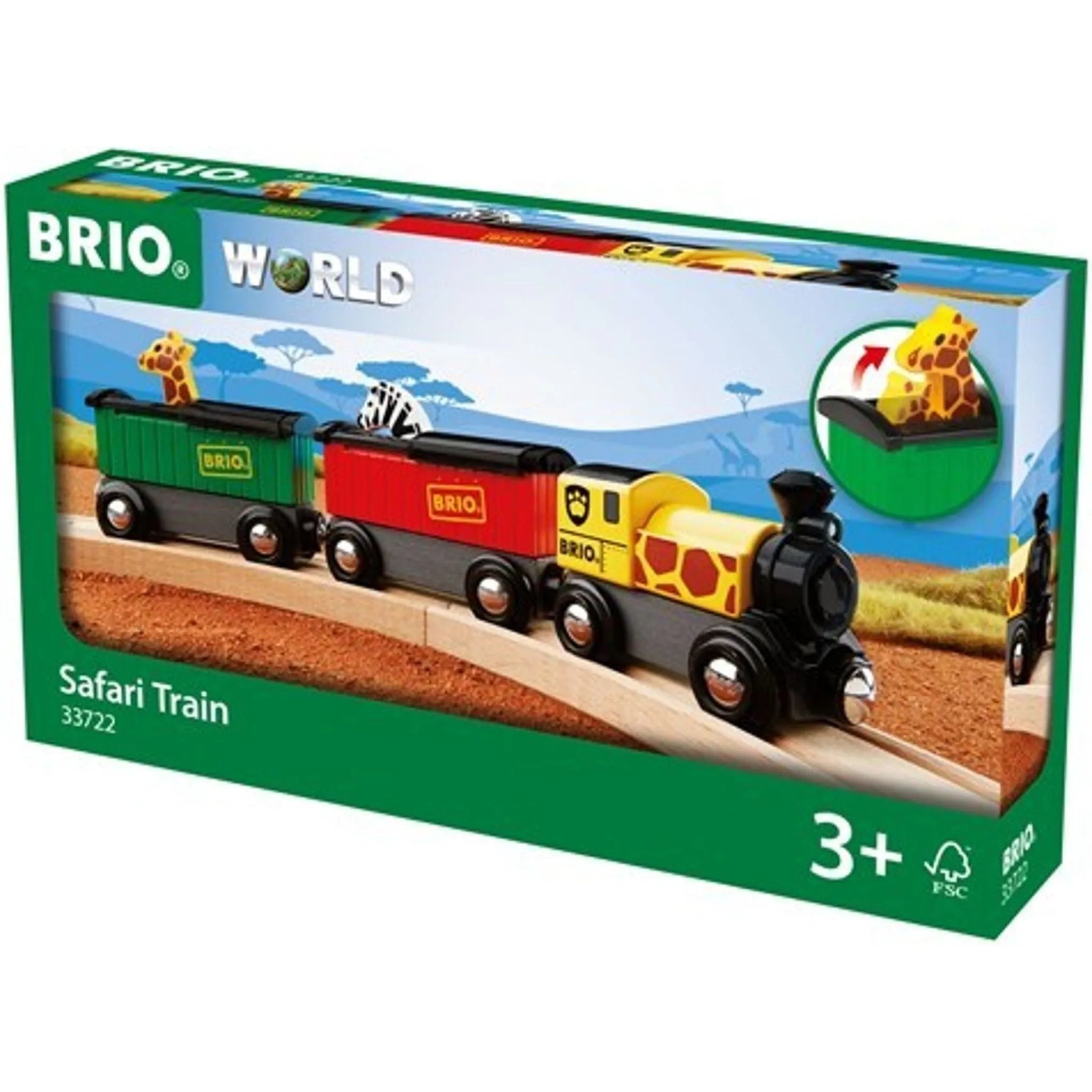 BRIO Train - Safari Train 3 pieces - Toybox Tales