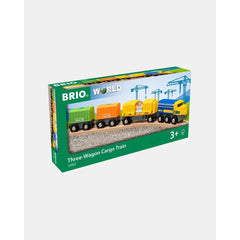 BRIO Train - Three-Wagon Cargo Train 7 pieces - Toybox Tales