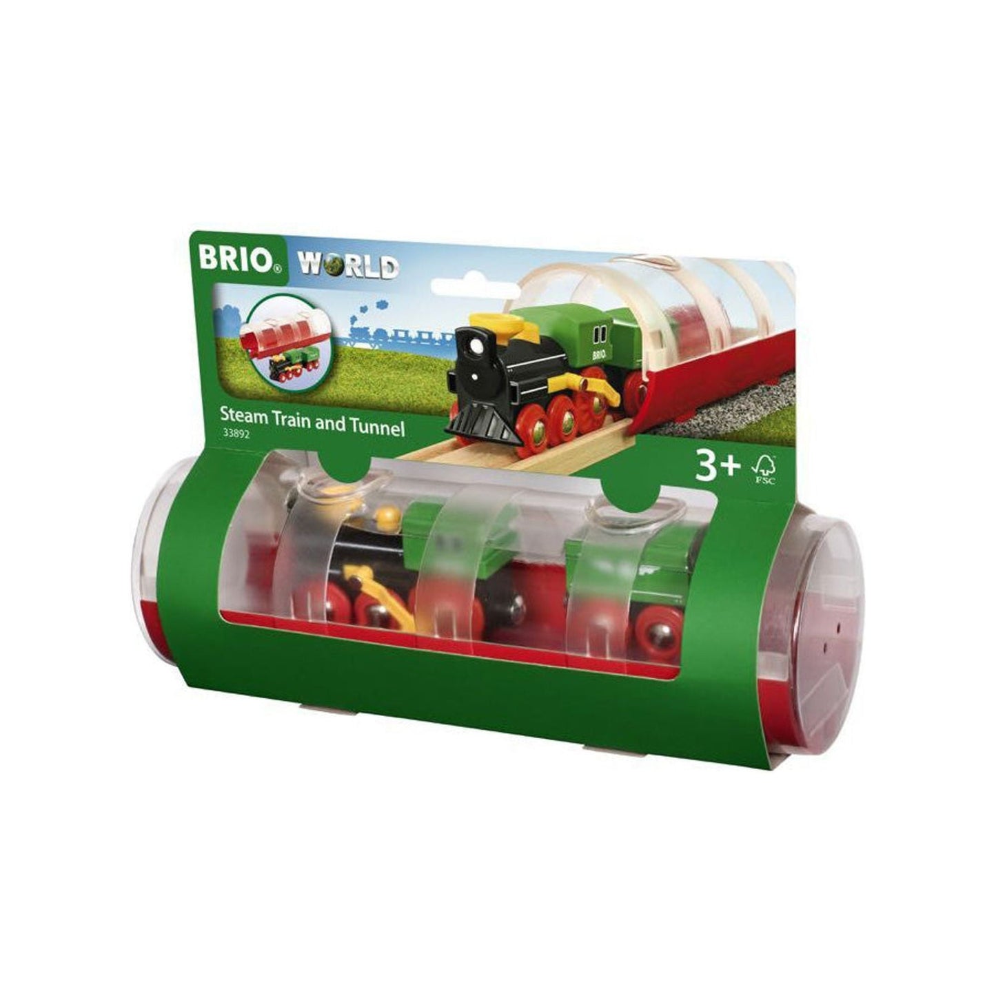 BRIO Train - Tunnel & Steam Train 3 pieces - Toybox Tales