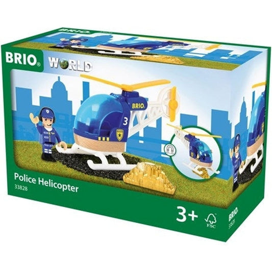 BRIO Vehicle - Police Helicopter, 3 pieces - Toybox Tales