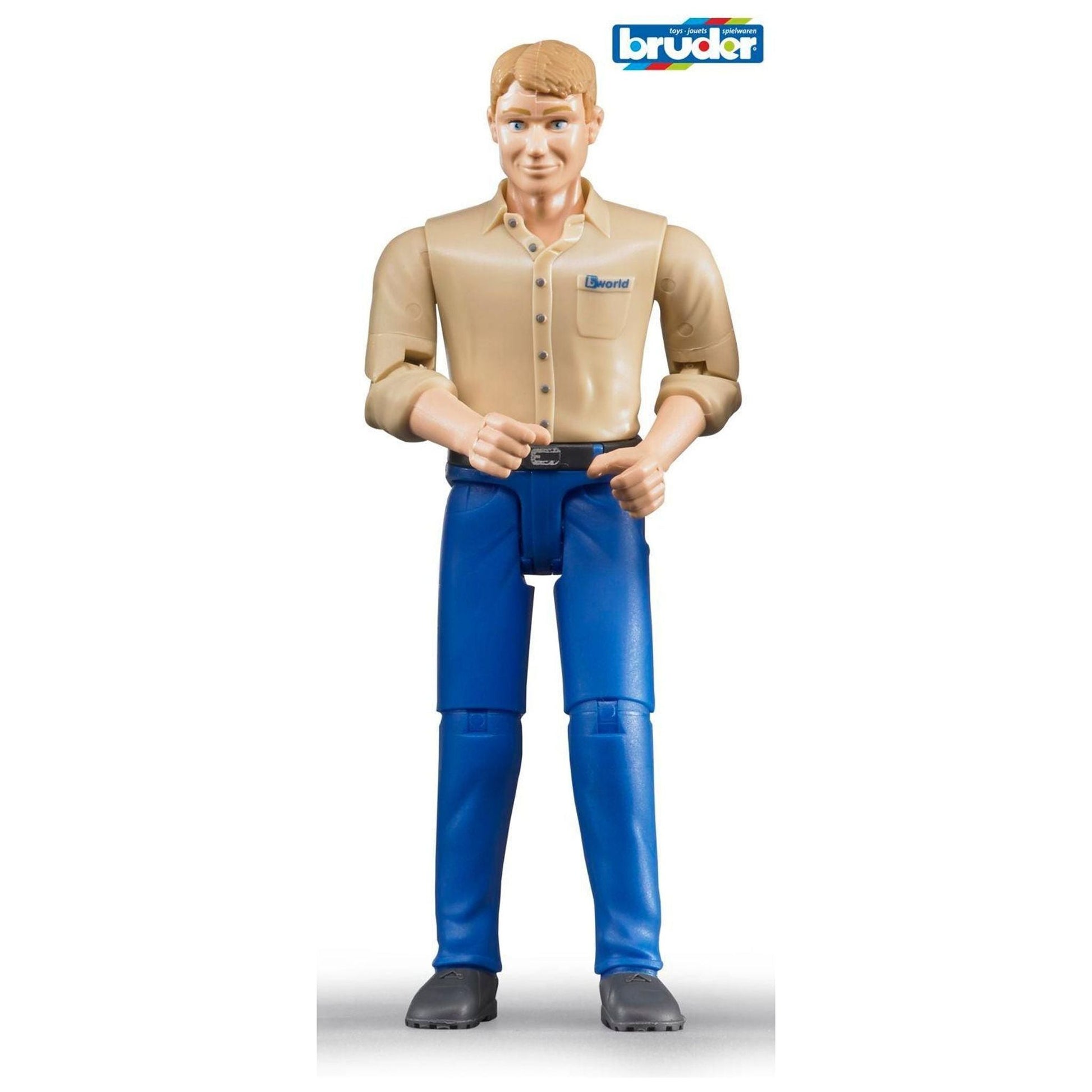 BWorld Man, light skin in Blue Jeans - Toybox Tales