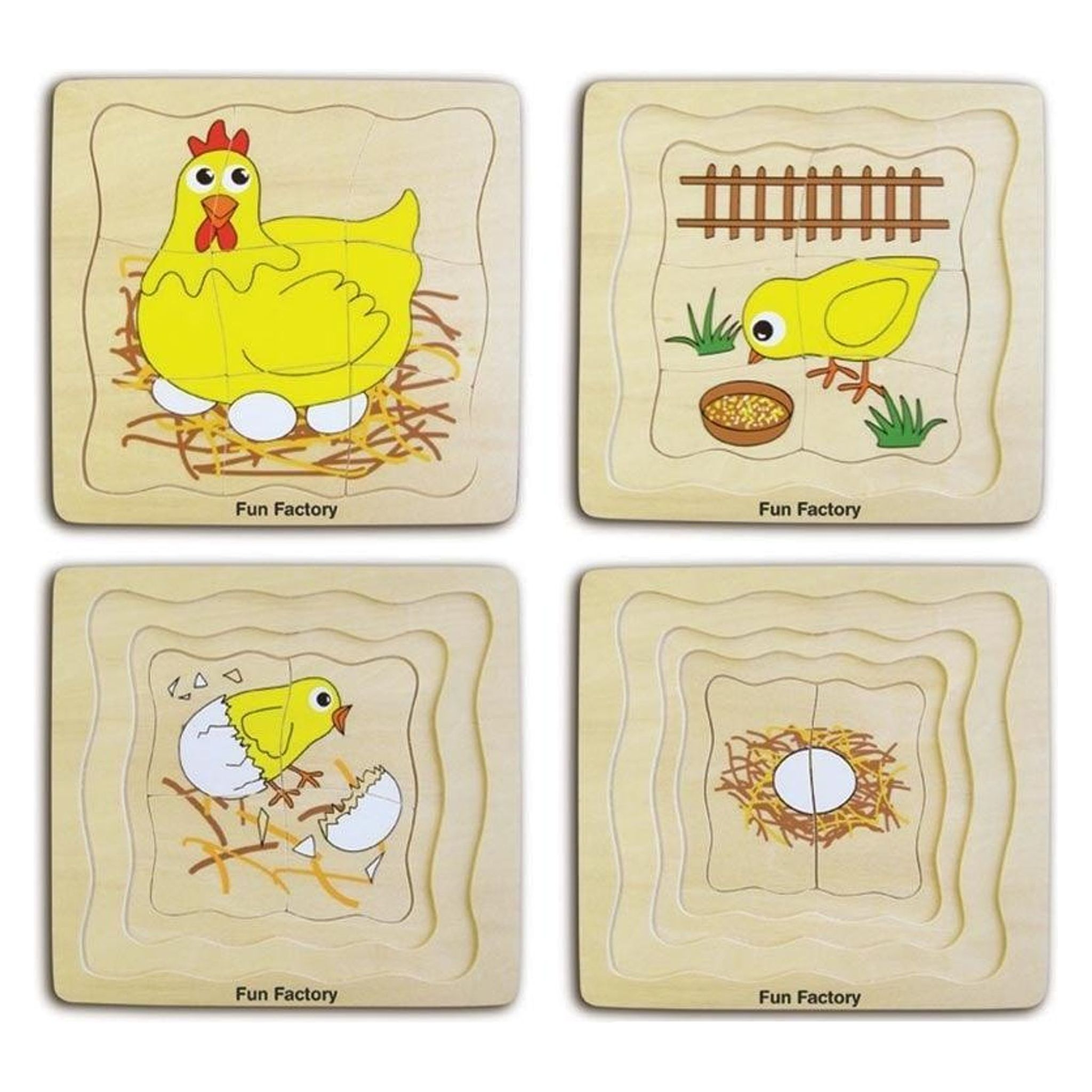 Chicken 4 Layer Puzzle - Toybox Tales