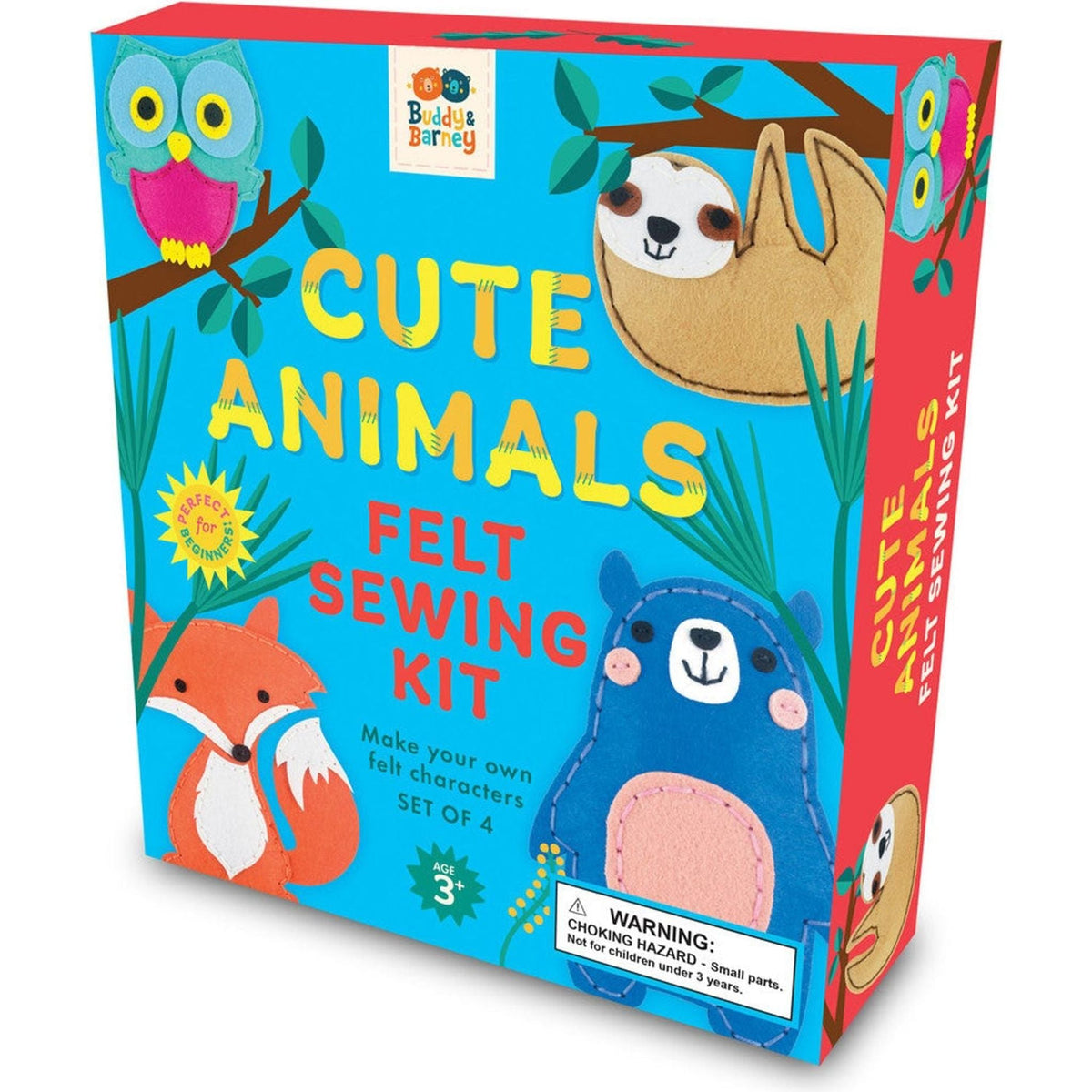Cute Animals Felt Sewing Kit - Toybox Tales
