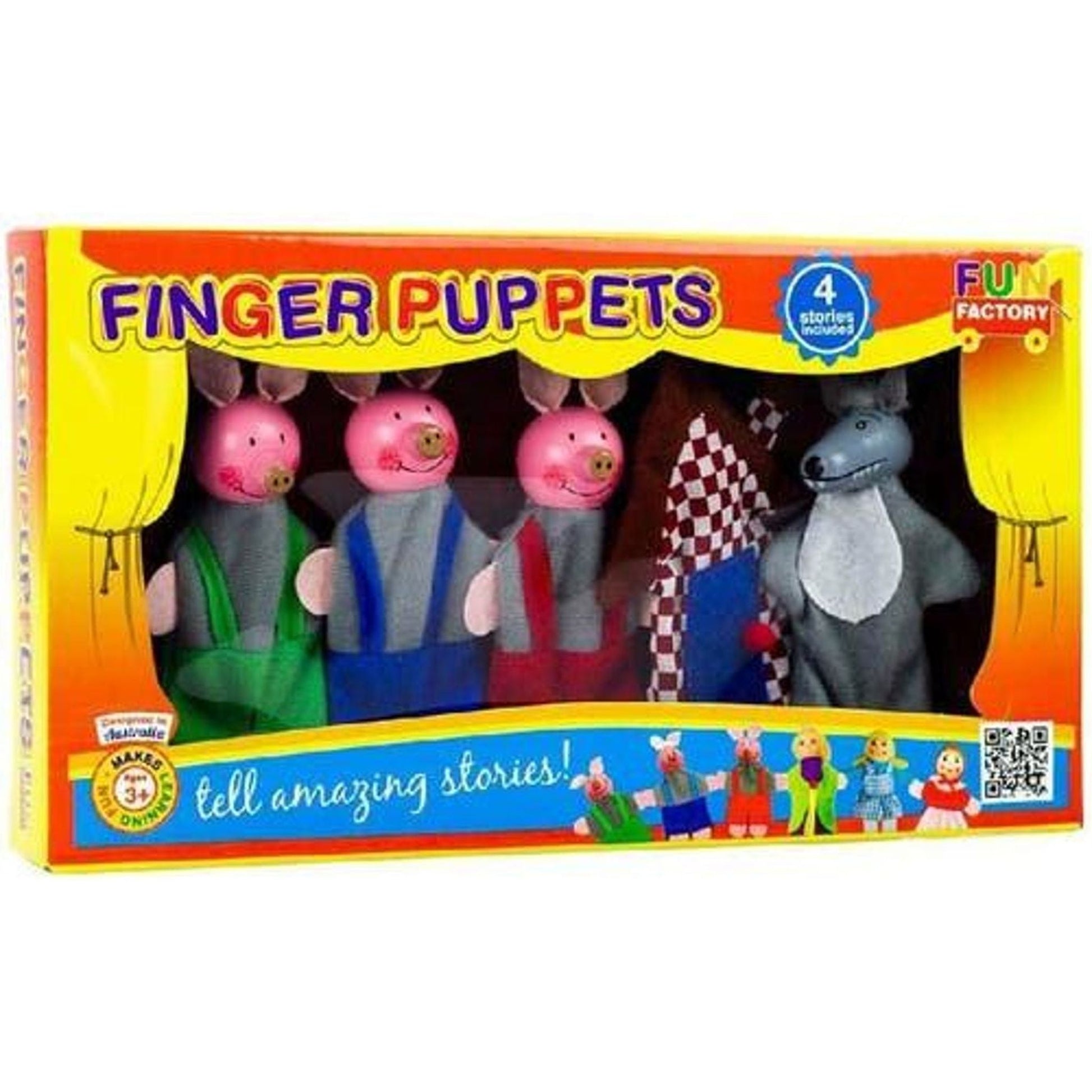 Finger Puppets - 3 Little Pigs - Toybox Tales