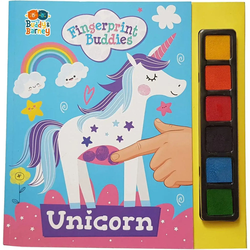 Fingerprint Buddies Book - Unicorn - Toybox Tales