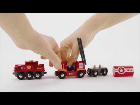 BRIO Train - Rescue Firefighting Train 4 pieces