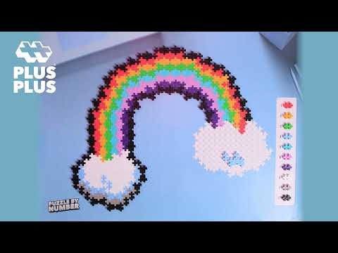 Plus-Plus Puzzle By Number - Rainbow 500 Pieces