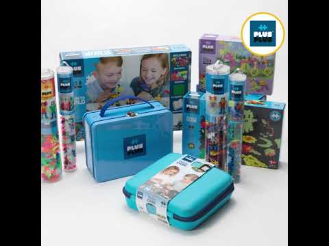 PLUS-PLUS - TRAVEL CASE - 100 PCS - BLUE