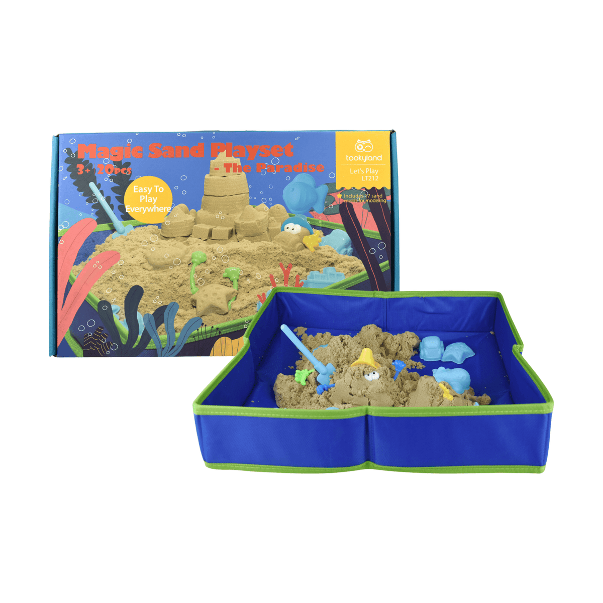 Magic Star Paradise Sand Playkit - 2Kg - Toybox Tales