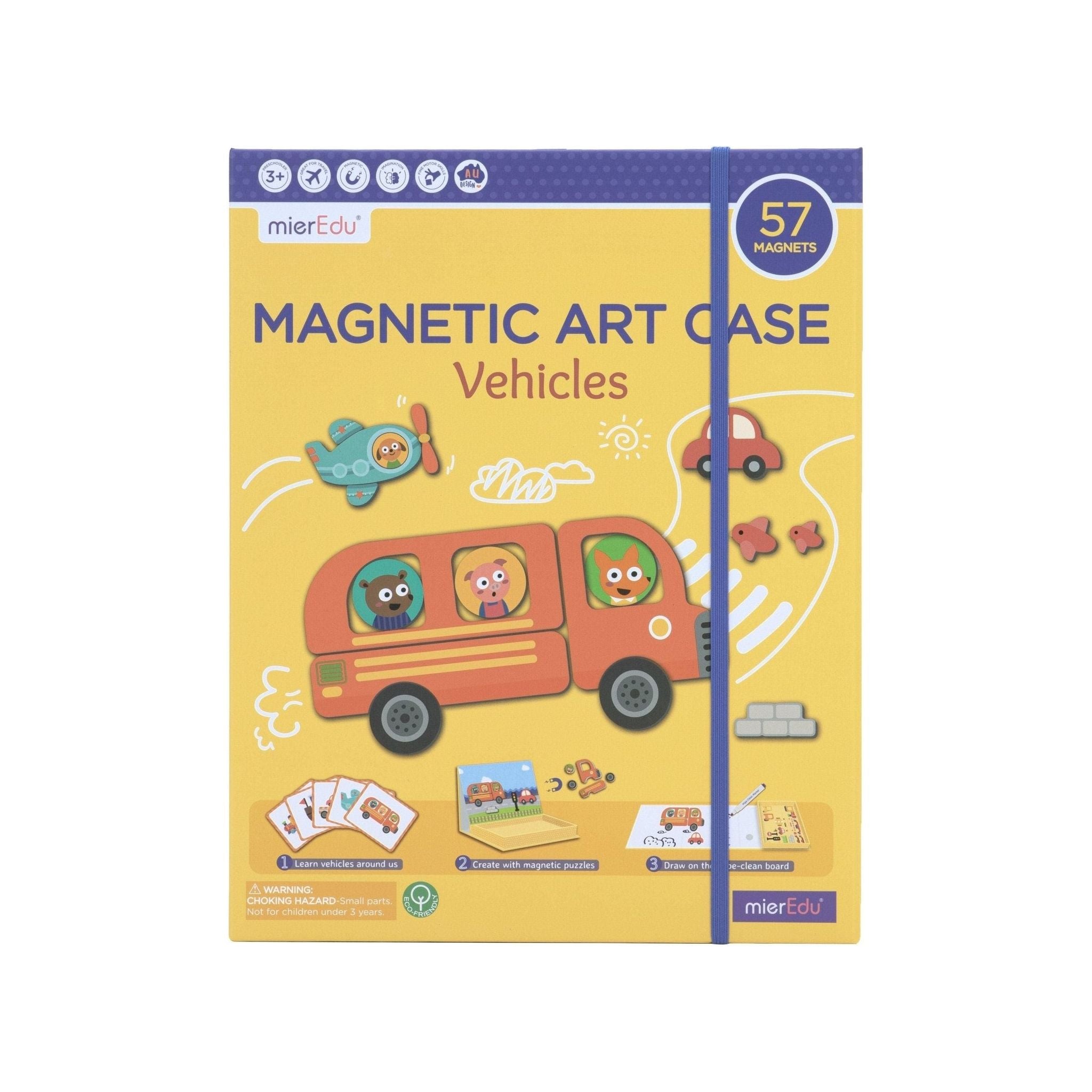 Magnetic Art Case - Vehicles - Toybox Tales