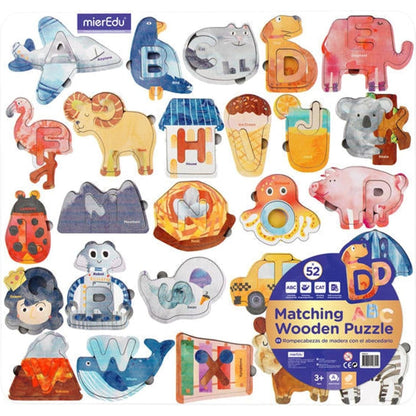 Matching ABC Wooden Puzzle Deluxe - Toybox Tales