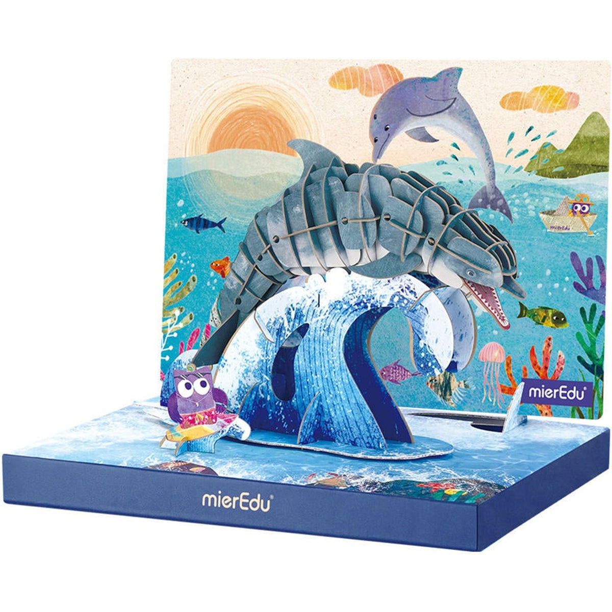 mierEdu Eco 3D Puzzle - Bottlenose Dolphin - Toybox Tales