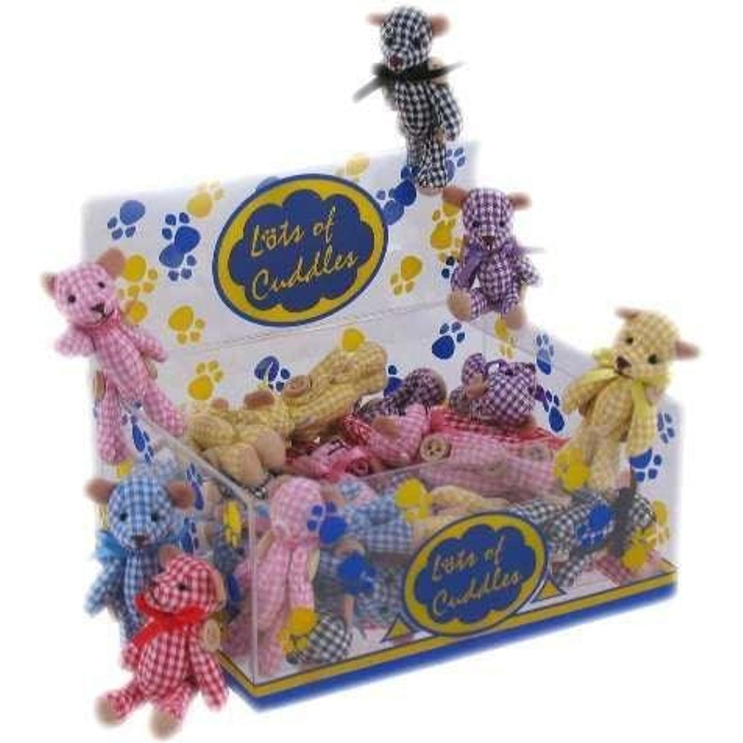 Mini Gingham Bear (Assorted Colours) - Toybox Tales