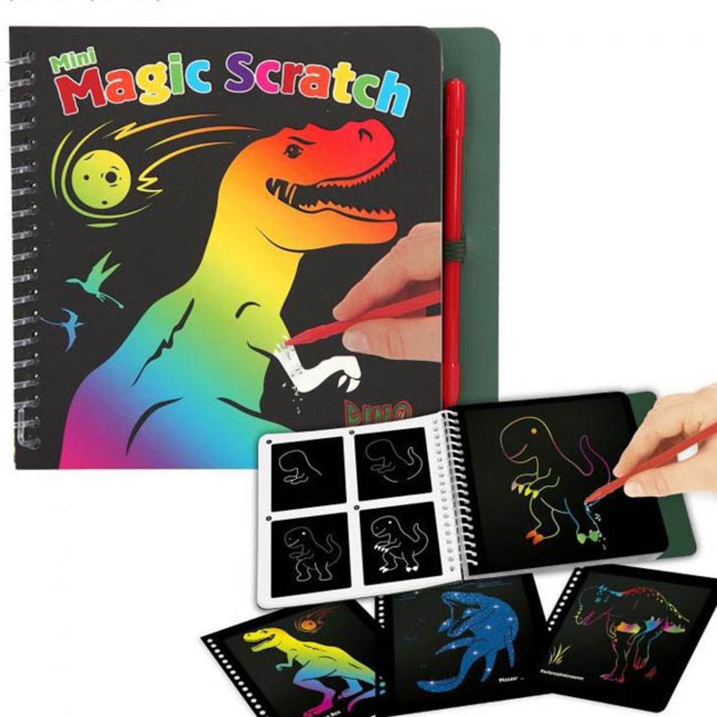 Mini Magic Scratch Book: Dinosaurs - Toybox Tales