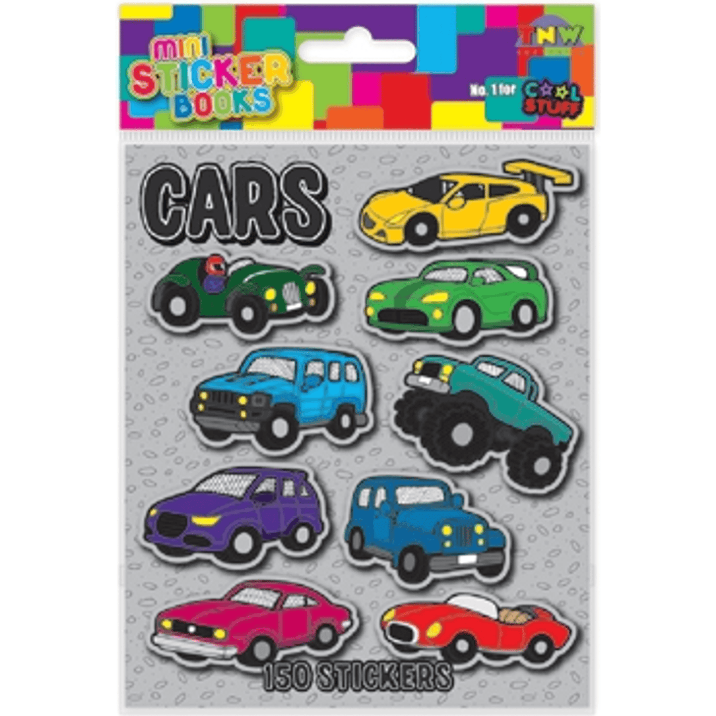 Mini Sticker Book - Cars - Toybox Tales