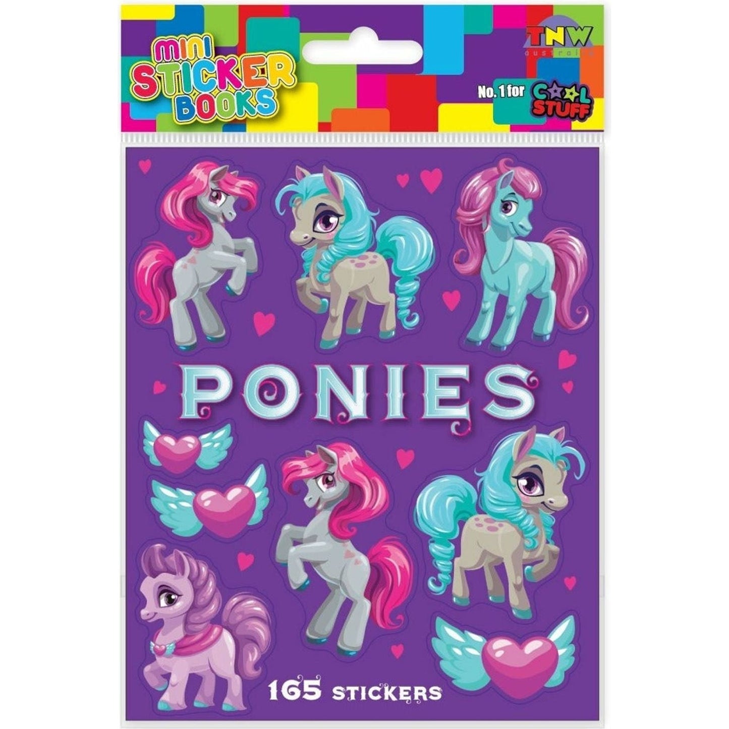 Mini sticker books ponies - Toybox Tales