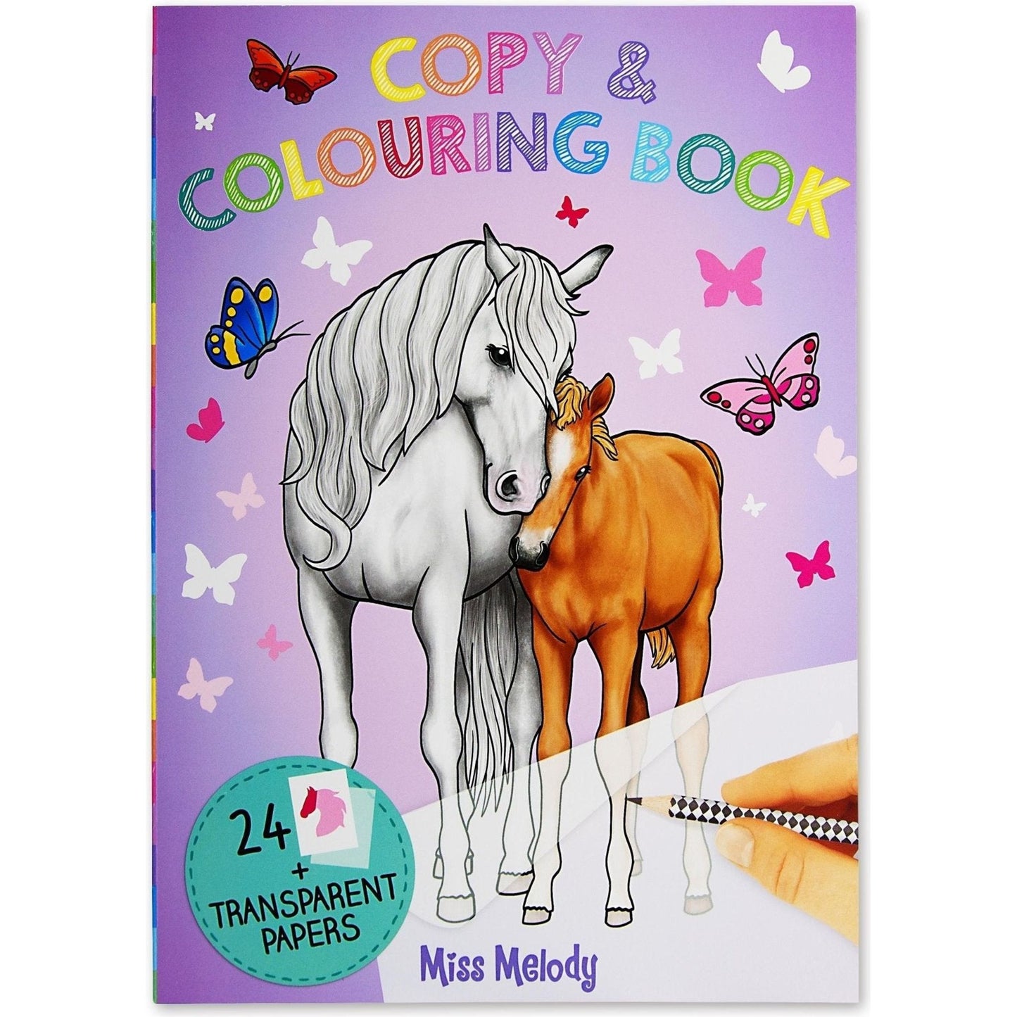 Miss Melody Copy & Colour Book - Horses - Toybox Tales