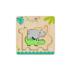 Multi-Layered Jungle Animal Puzzle - Toybox Tales