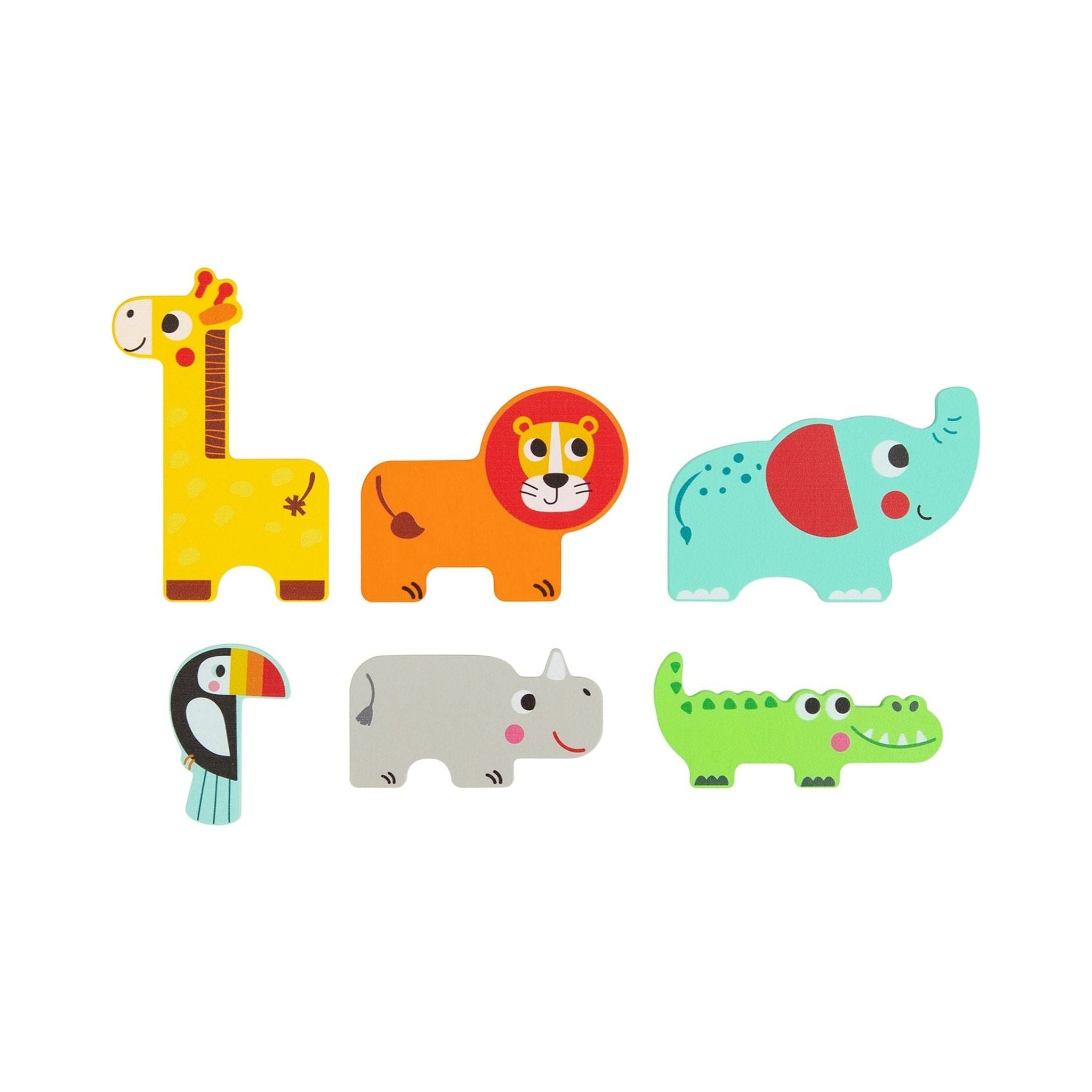 Multi-Layered Jungle Animal Puzzle - Toybox Tales