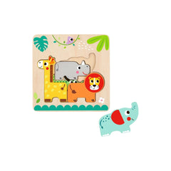 Multi-Layered Jungle Animal Puzzle - Toybox Tales