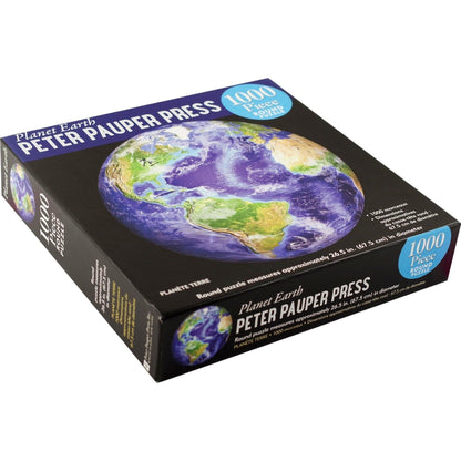 Planet Earth - 1000 Piece Round Jigsaw Puzzle - Toybox Tales