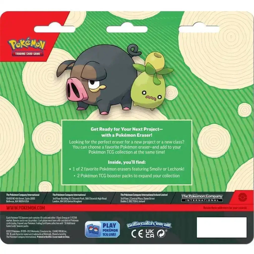 POKÉMON TCG Eraser Blister - Toybox Tales