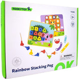 Rainbow Stacking Pegs - Toybox Tales