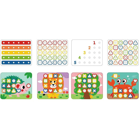 Rainbow Stacking Pegs - Toybox Tales