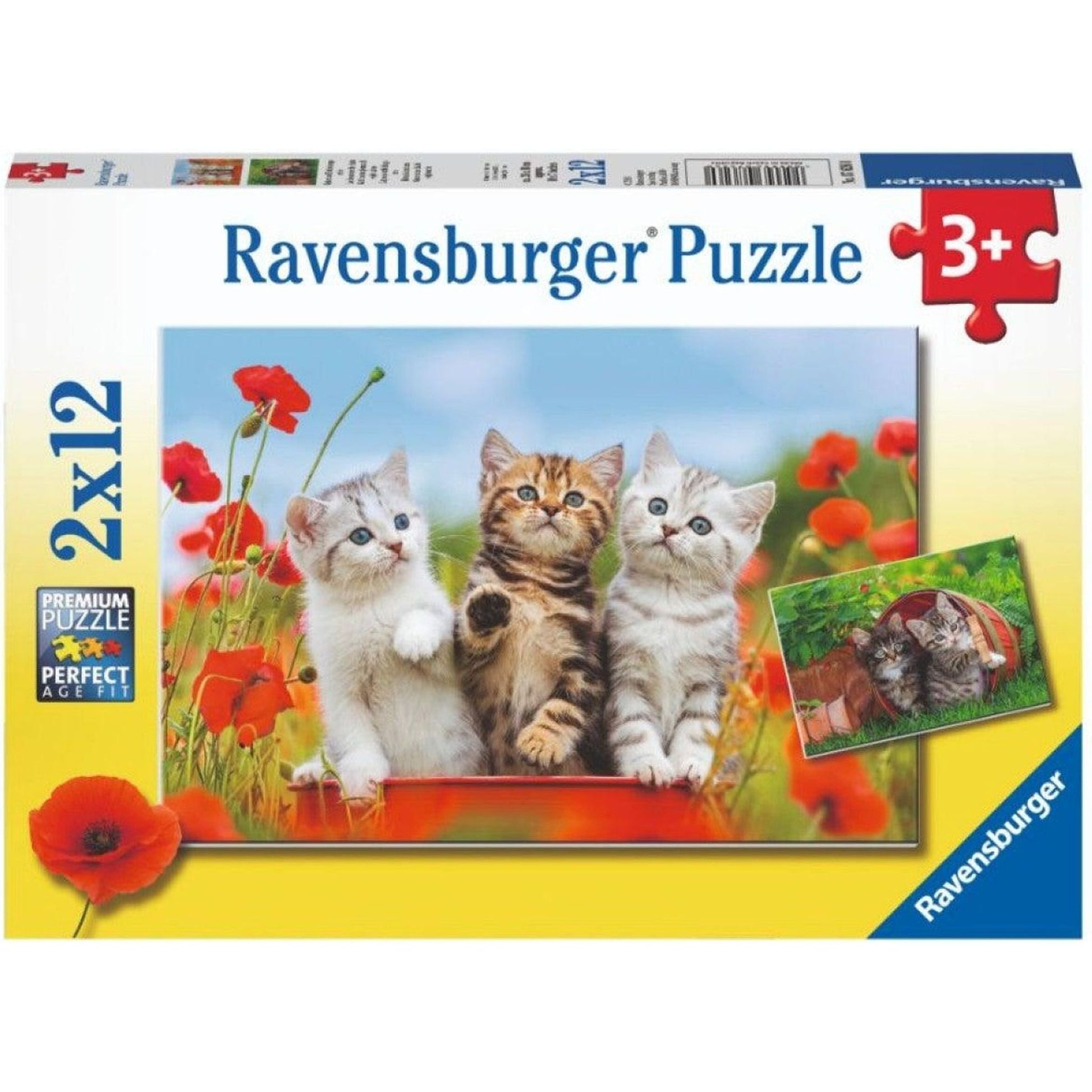 Ravensburger - Kitten Adventures Puzzle 2x12 Pieces - Toybox Tales
