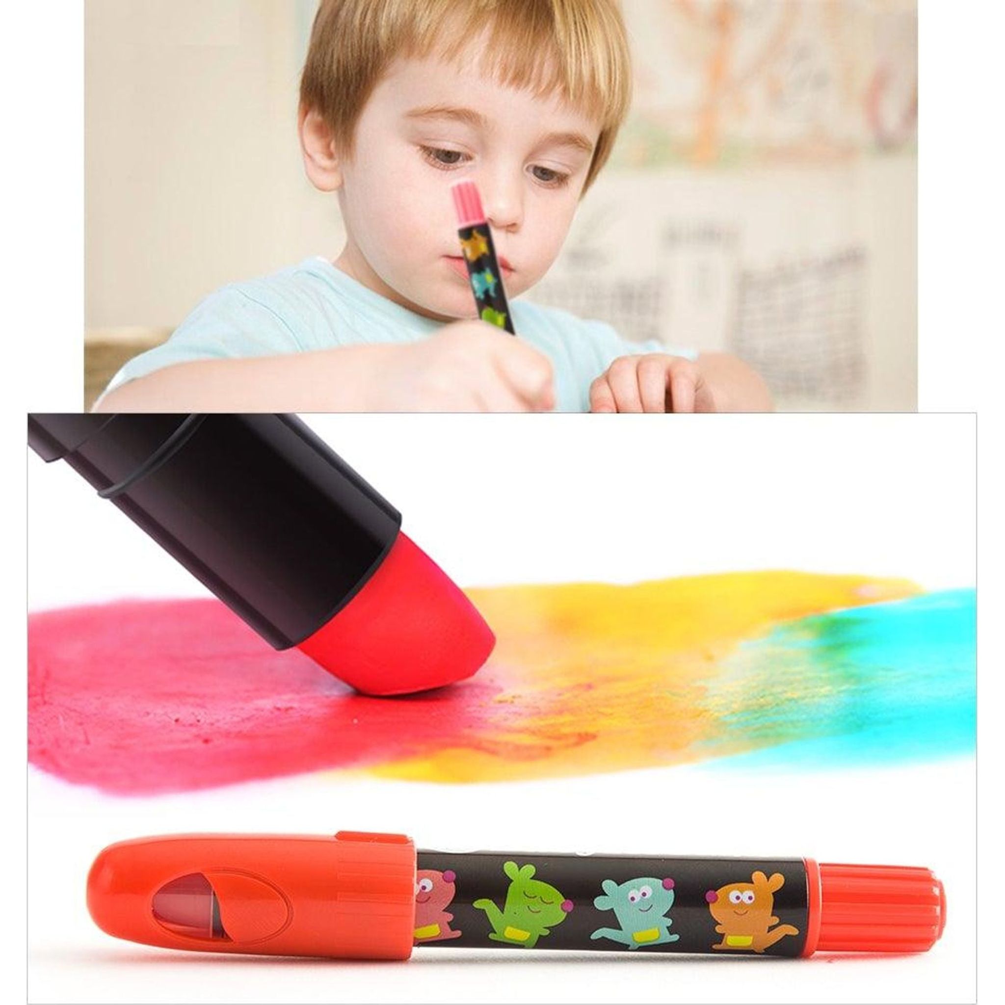Silky Washable Crayons - Baby Roo - 6 Colours - Toybox Tales