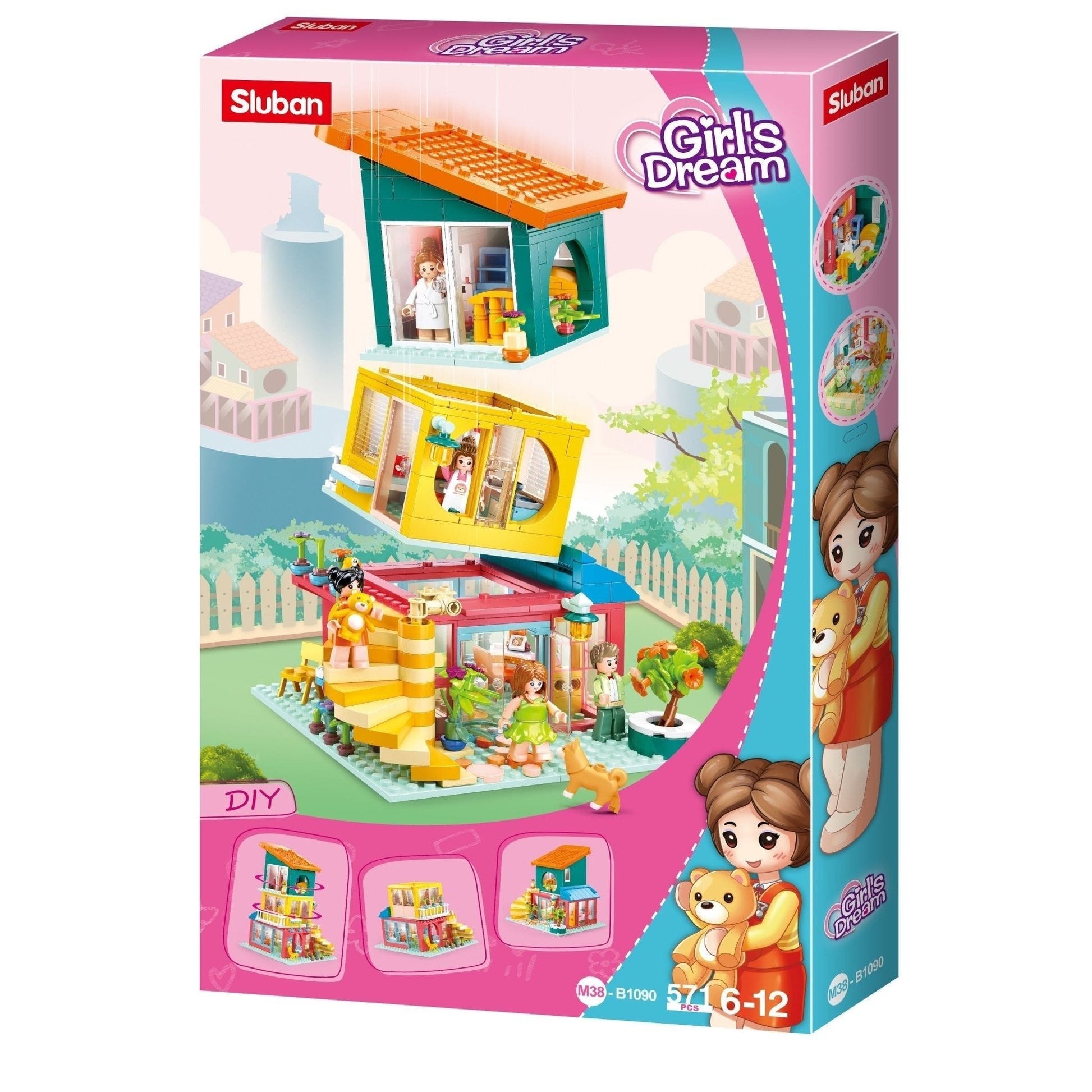 Sluban Girls Dream - Jenga House 571 Pcs - Sluban - Toybox Tales