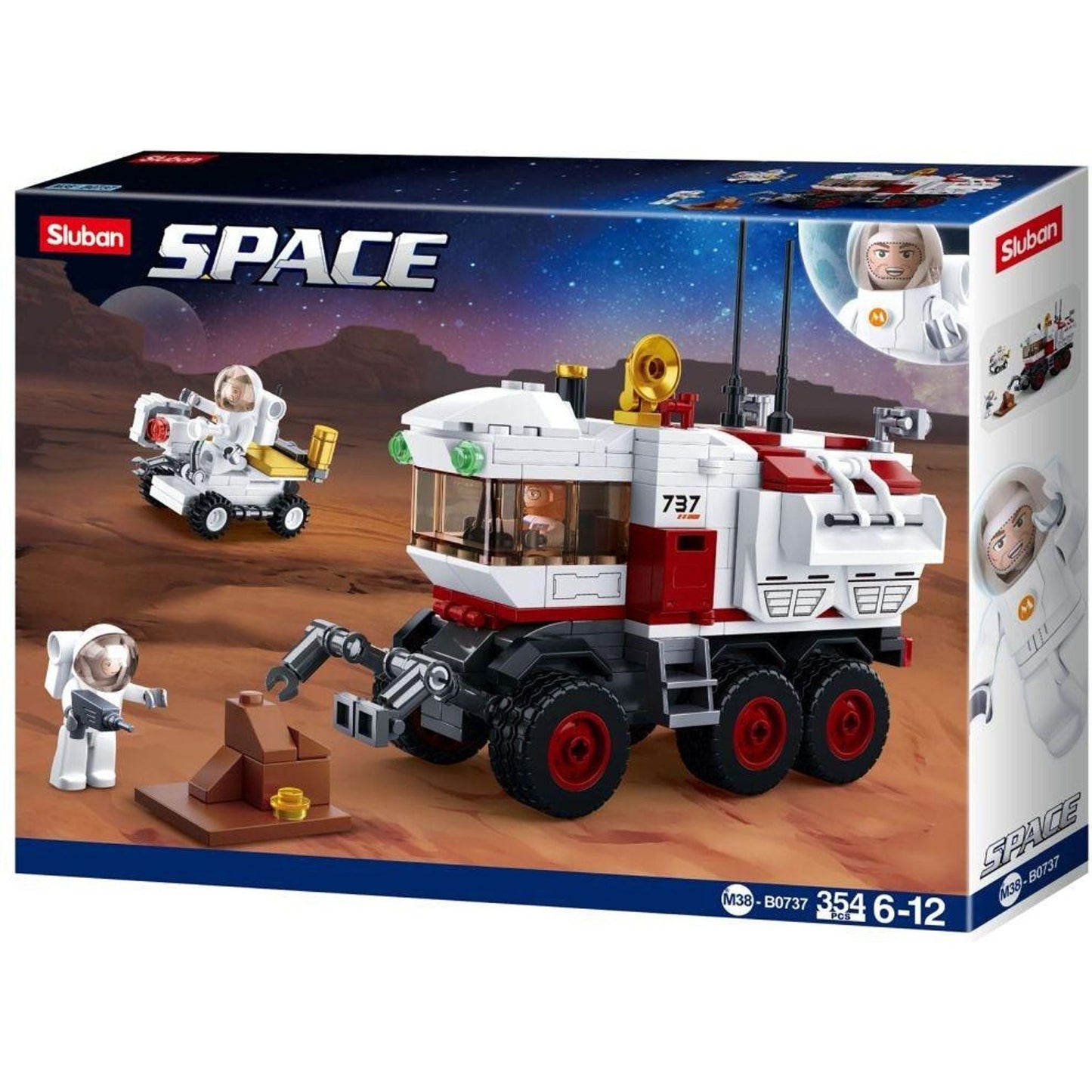 Space Mars Rover 354 Piece Model - Toybox Tales