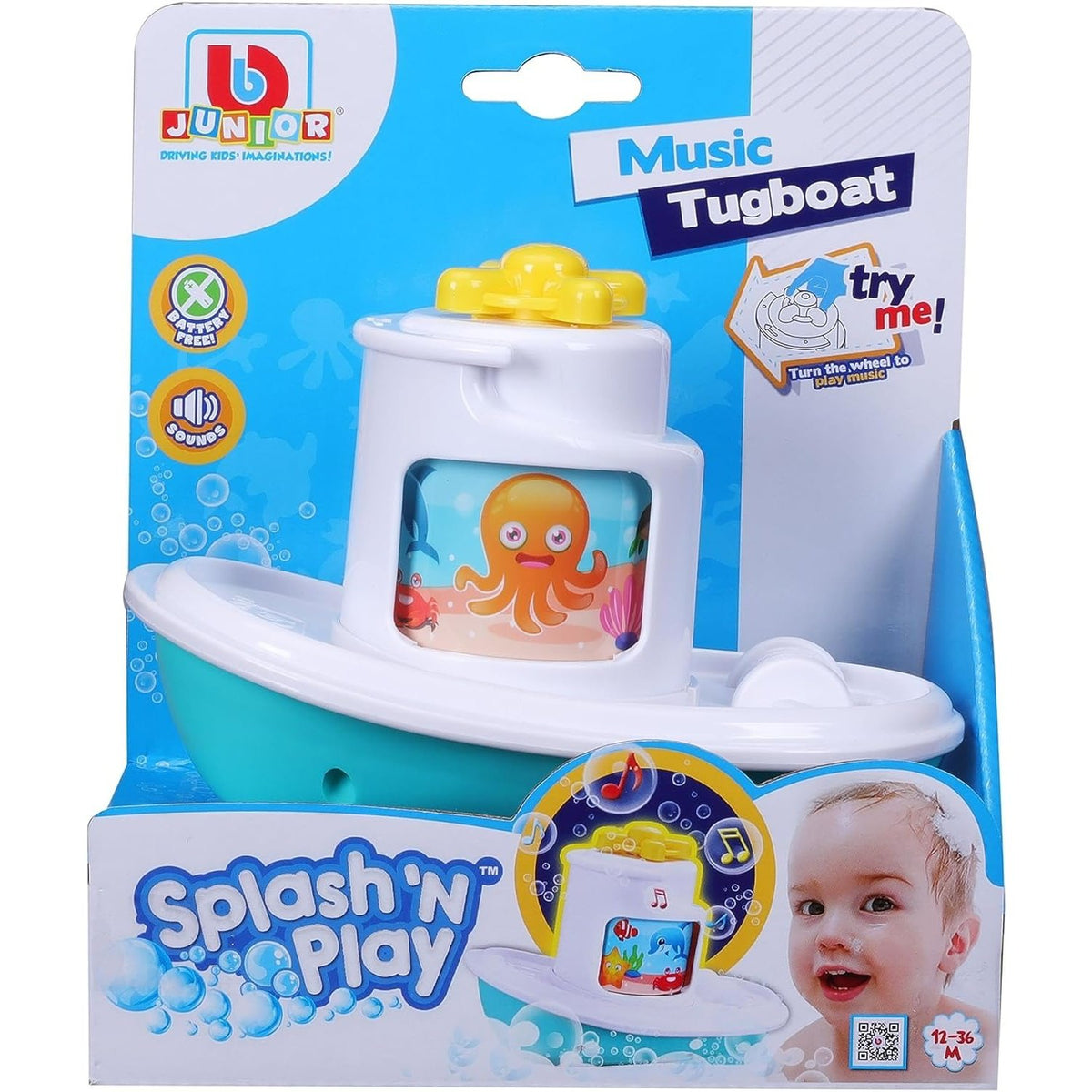 Splash N' Play Musical Tugboat - Toybox Tales