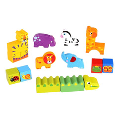 Tooky Toy - Jungle Blocks - 135 Pieces - Toybox Tales