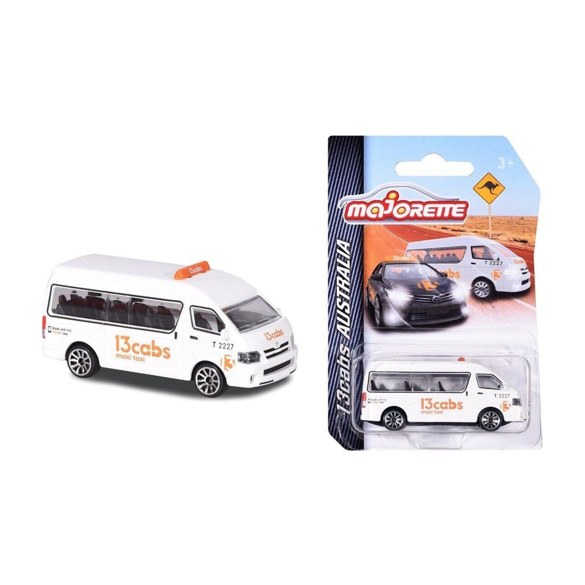 Toyota Hiace Maxi Cab 13 Cabs (White) - Toybox Tales