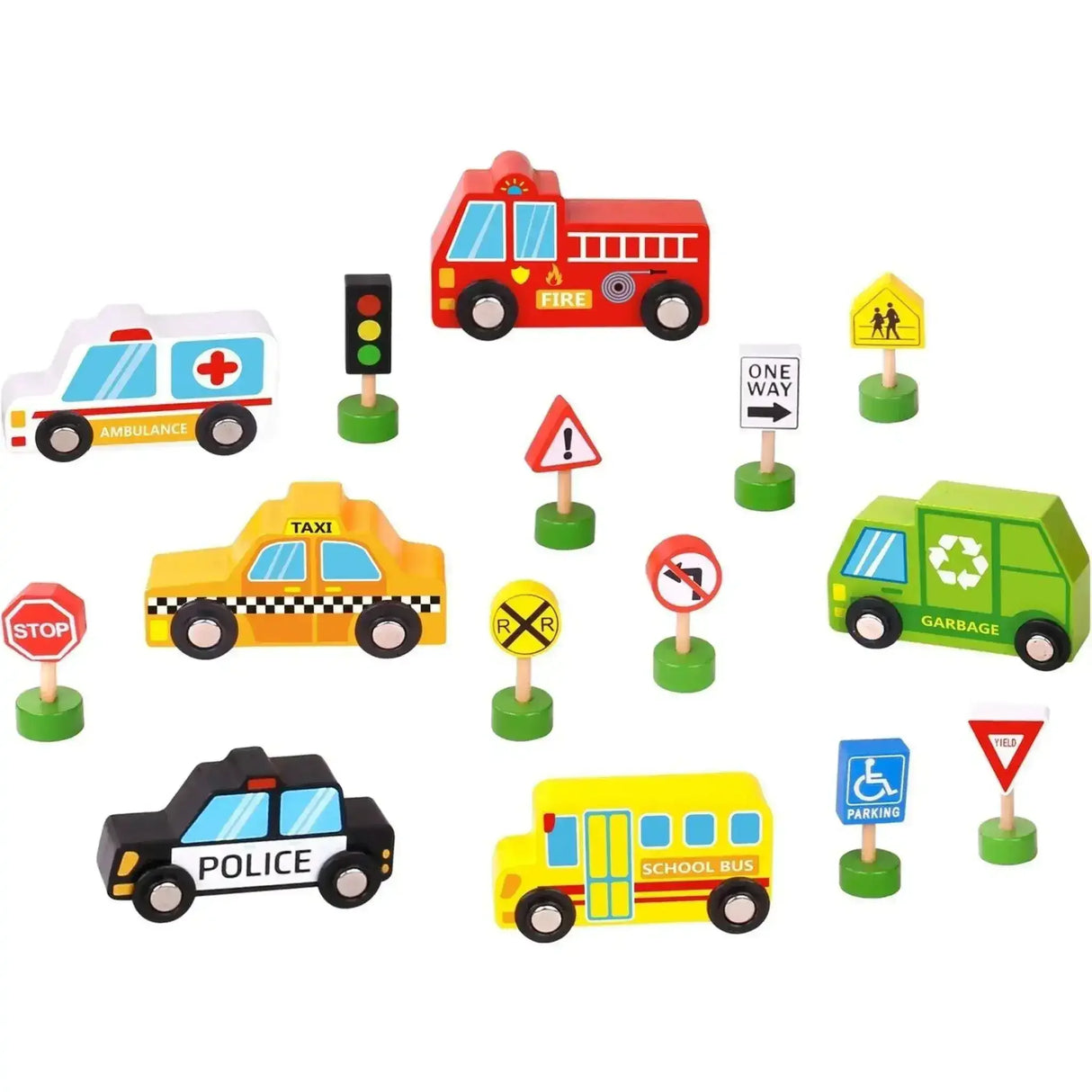 Transportation Vehicles & Street Signs - Toybox Tales