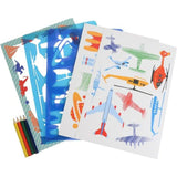 Up in the Sky Stencil and Pencil Set - Toybox Tales