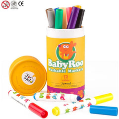 Washable Markers - Baby Roo - 12 Colours - Toybox Tales