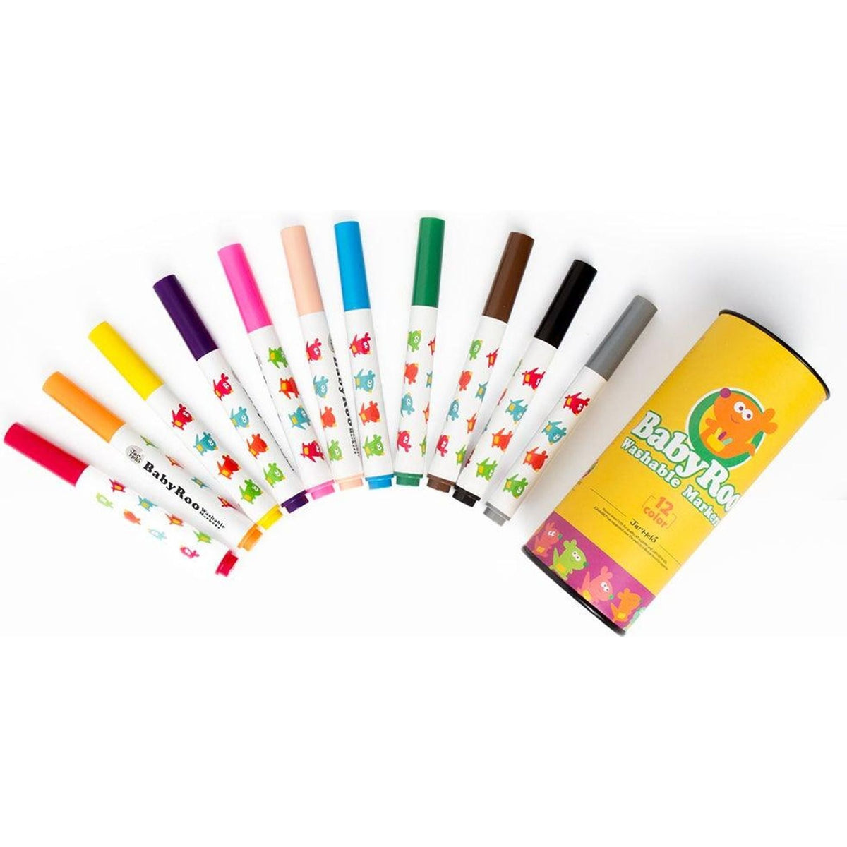 Washable Markers - Baby Roo - 12 Colours - Toybox Tales