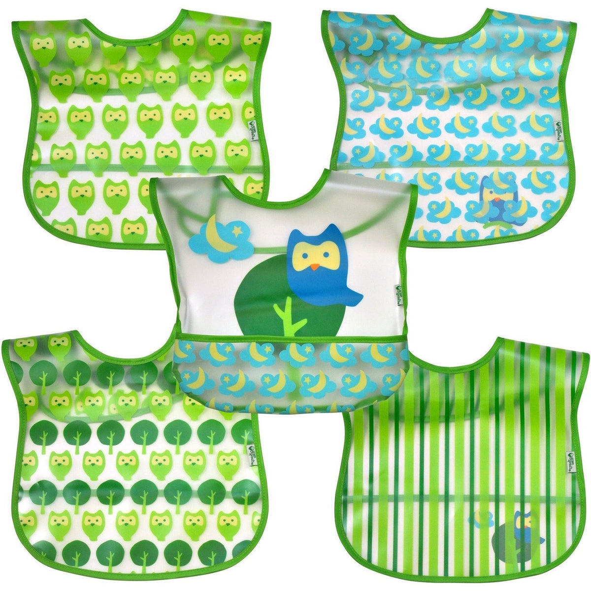 Wipe Off Bib (5 Pack) - Toybox Tales