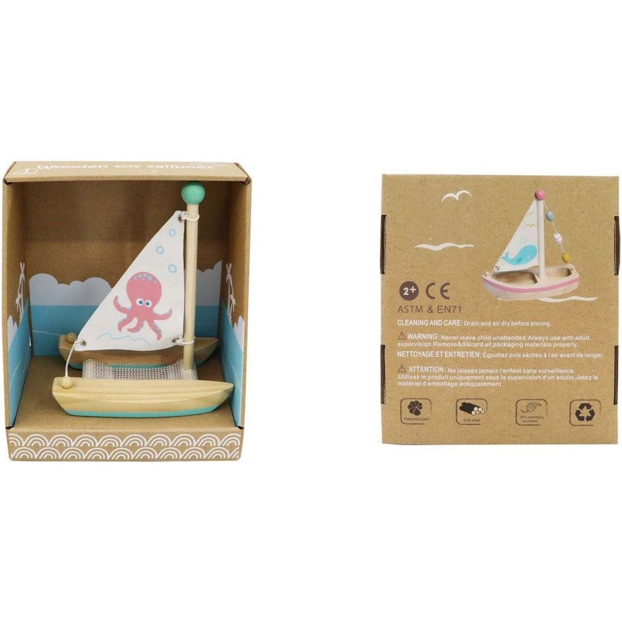 Wooden Catamaran - Toybox Tales