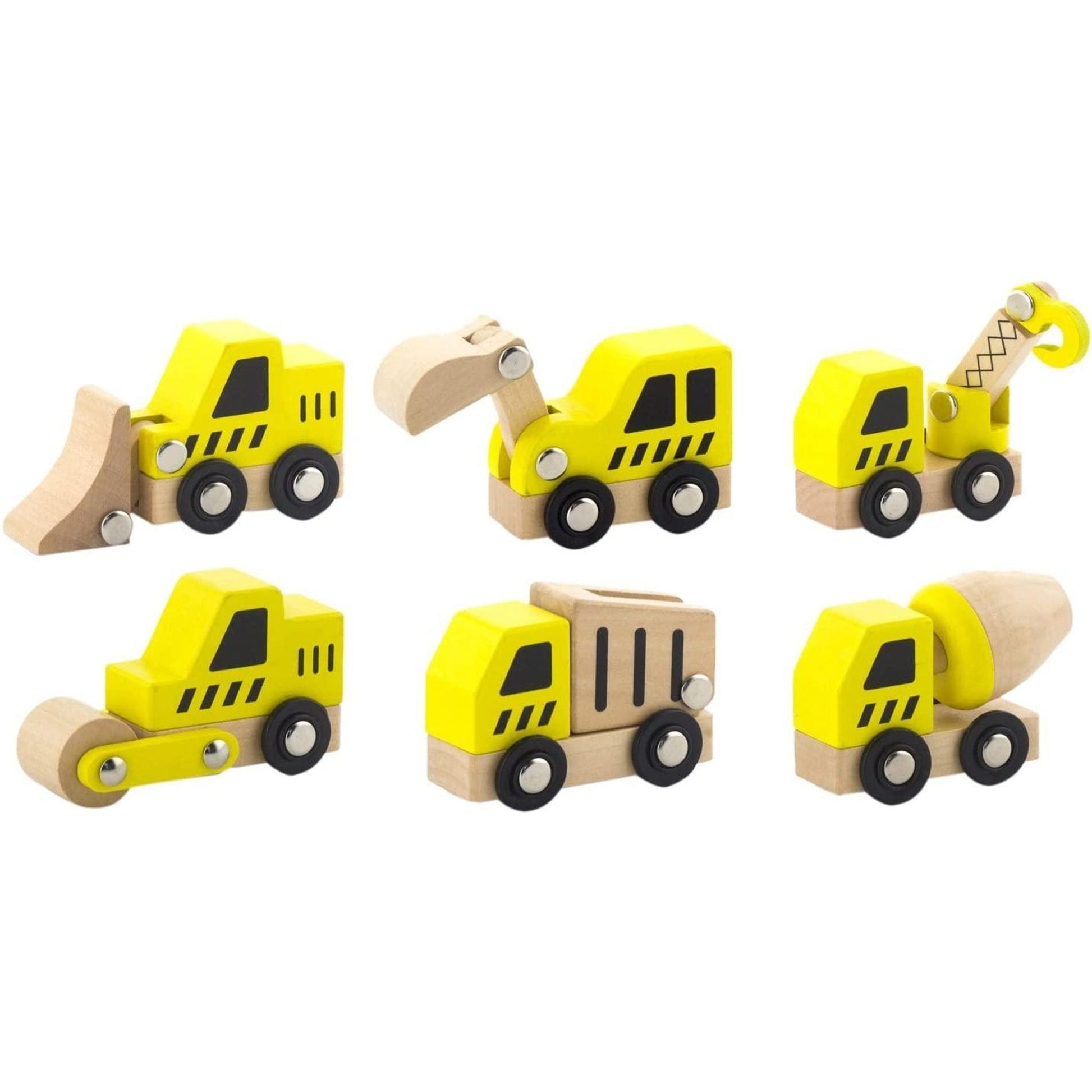 Wooden Construction Vehicle Set | Toybox Tales