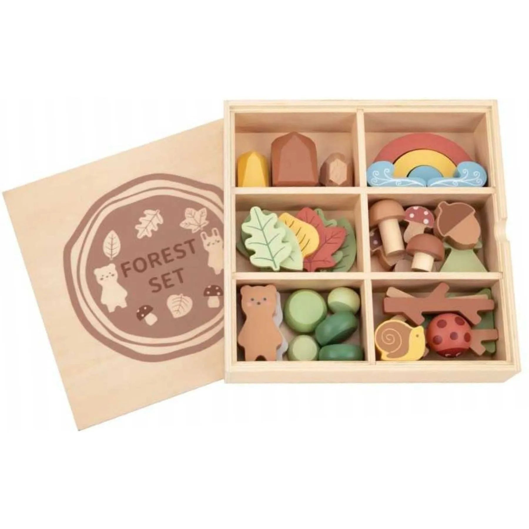 Wooden Forest Play Set - Toybox Tales