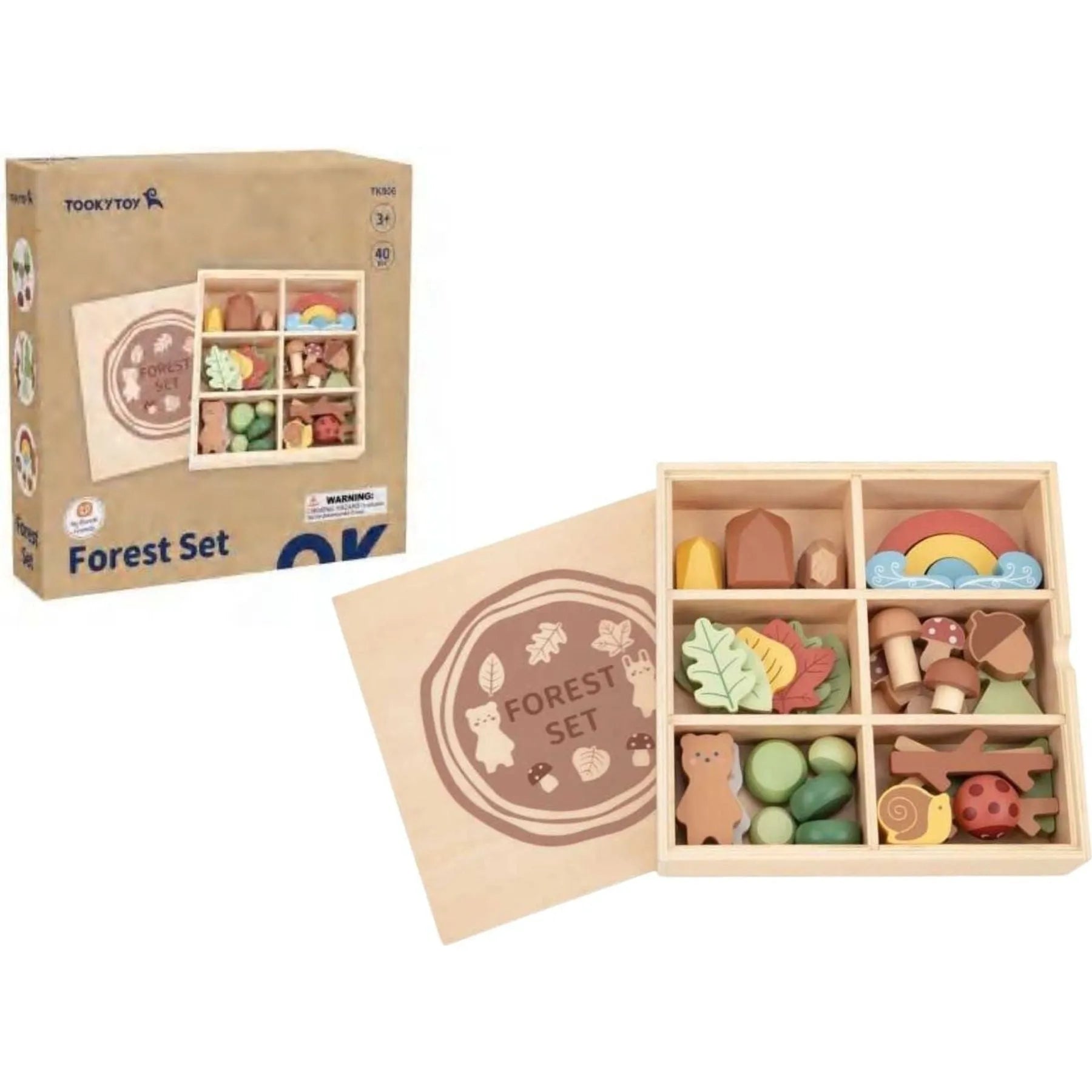 Wooden Forest Play Set - Toybox Tales