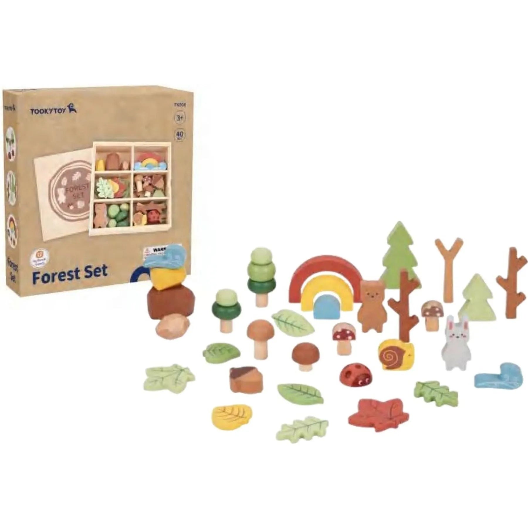 Wooden Forest Play Set - Toybox Tales