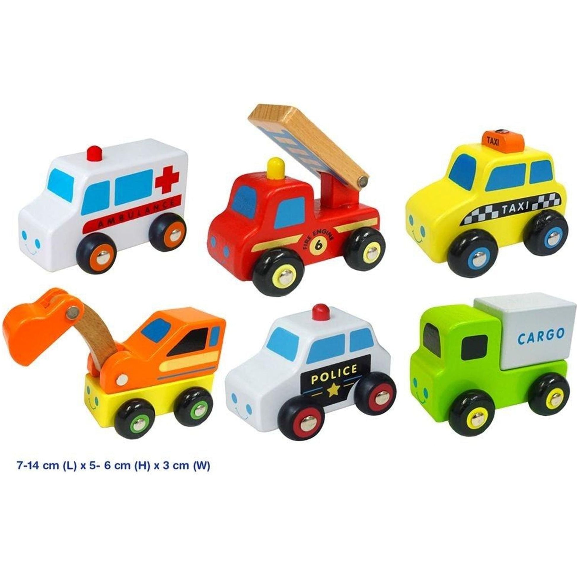 Wooden Mini Vehicle Set - Toybox Tales